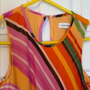 Calvin Klein Women's Vibrant Striped Blouse